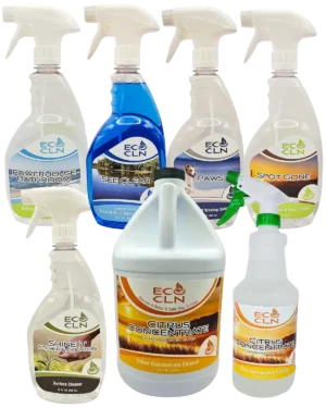 Eco Cln XL Full Monty Package with all five cleaners plus gallon Citrus Concentrate and sprayer