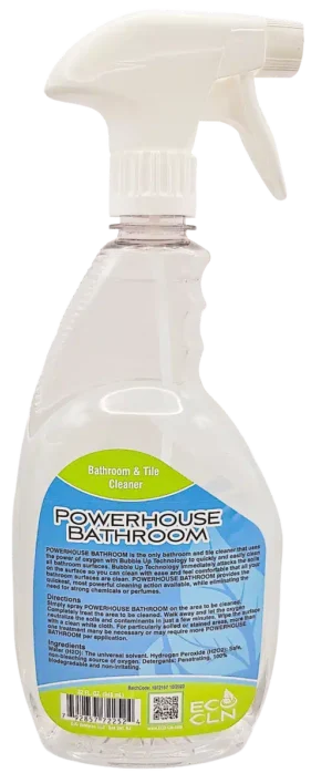 Eco Cln Powerhouse non-toxic bathroom and tile cleaner bottle