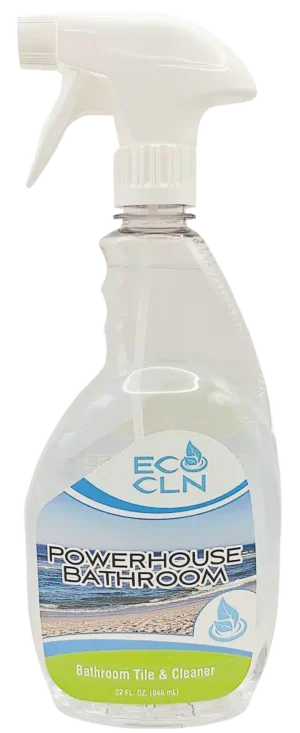 Eco Cln Powerhouse non-toxic bathroom and tile cleaner bottle