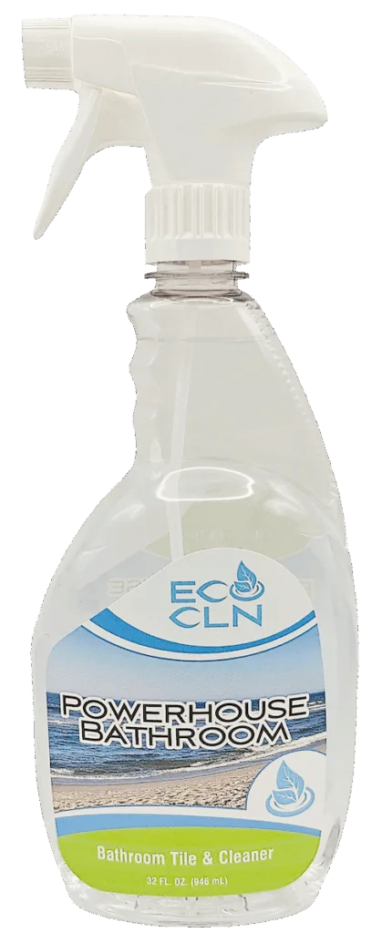 Eco Cln Powerhouse non-toxic bathroom and tile cleaner bottle