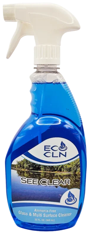Eco Cln See-Clear ammonia-free glass and surface cleaner spray bottle