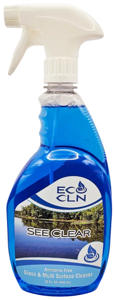 Eco Cln See-Clear ammonia-free glass and surface cleaner spray bottle