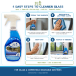 Four steps for cleaner glass with Eco Cln See-Clear