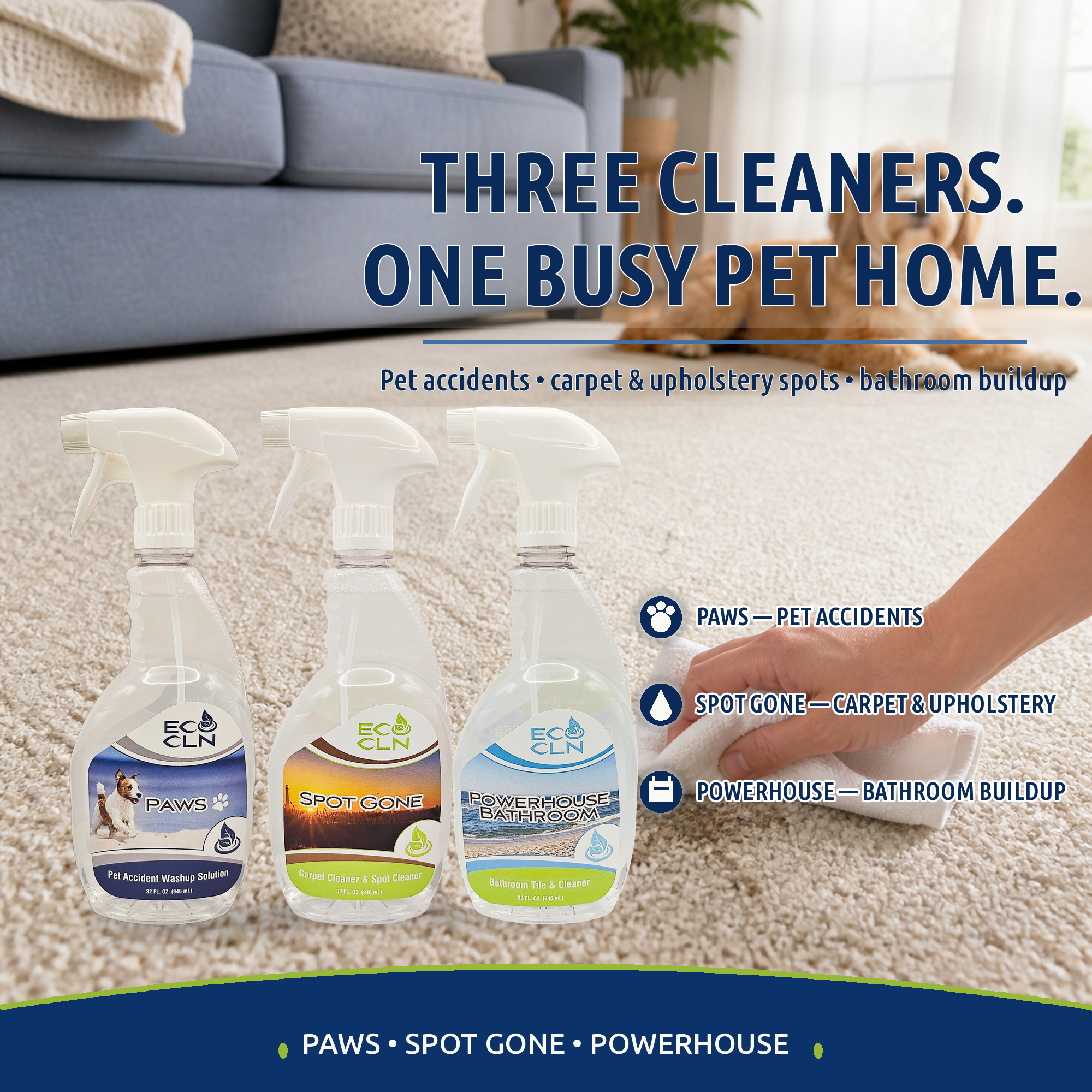 Eco Cln Pets Package for a busy pet home