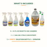 Products included in the Eco Cln XL Full Monty Package