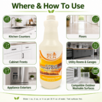 Uses and washable surfaces for Eco Cln Citrus Concentrate