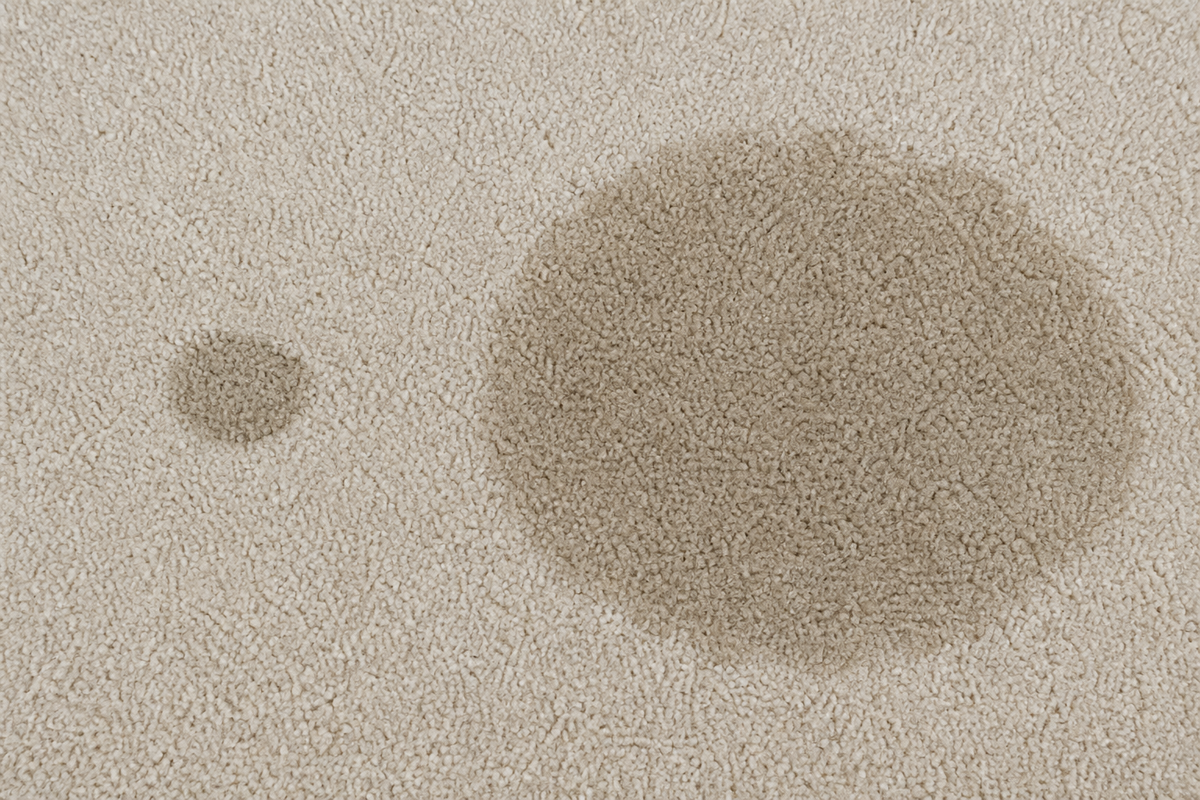 Controlled carpet spot cleaning compared with oversaturating a large area.